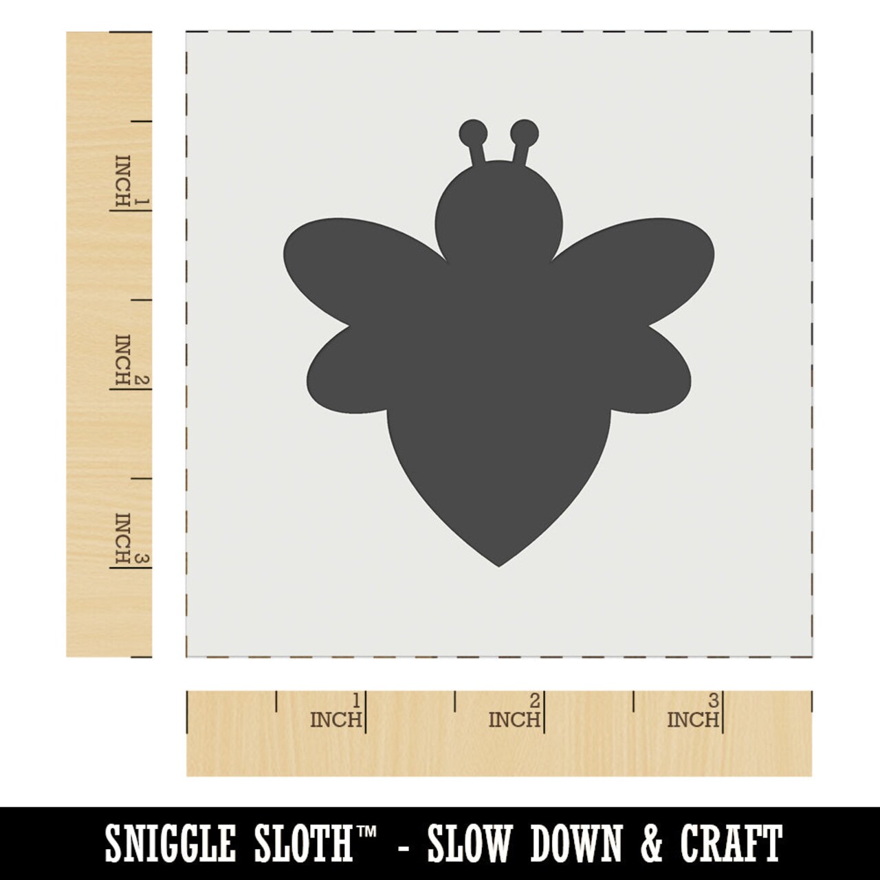 Cute Bumble Bee Solid Wall Cookie DIY Craft Reusable Stencil